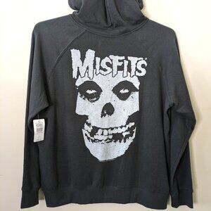 NWT - MISFITS Cozy ZIP HOODIE - Black - Crimson Ghost - Punk Rock